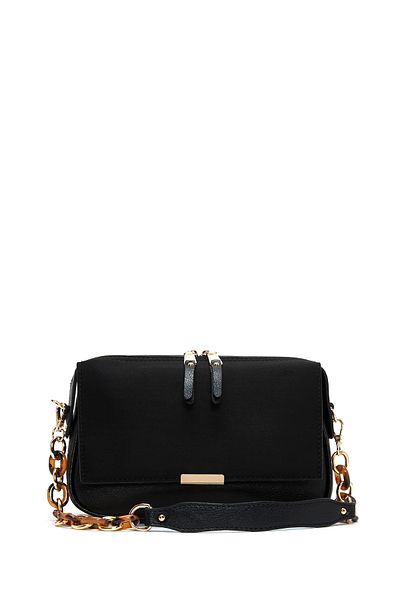 Derimod Women's Black Long Strap Shoulder Bag 25Sbd 210810