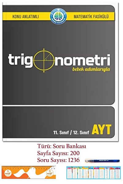 REHBER MATEMATİK YAYINLARI Bebek Adımlarıyla Trigonometri 2025 Yeni Ürün ve 1...