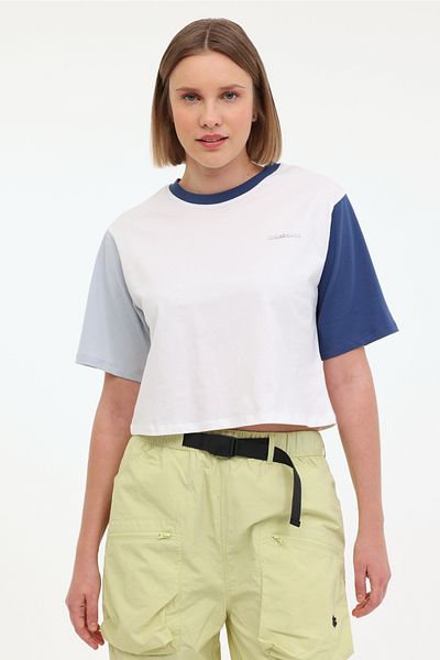 lumberjack Tricou WL ANNABEL 11CK1235 4FX Beyaz Kadın Kısa Kol