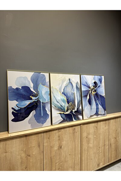 Tablomtr Metal Çerçeveli Gerçek Camlı Tablo Gerhaus 3 lü Set
