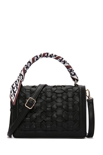 Derimod Women's Black Long Strap Mini Crossbody Bag 25Sbd 281329