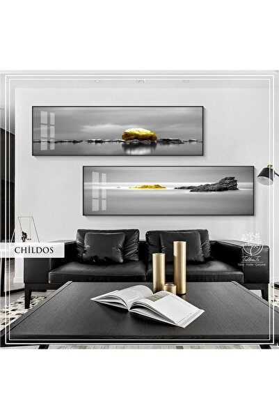 Tablomtr Metal Çerçeveli Gerçek Camlı Childos 2'li Tablo