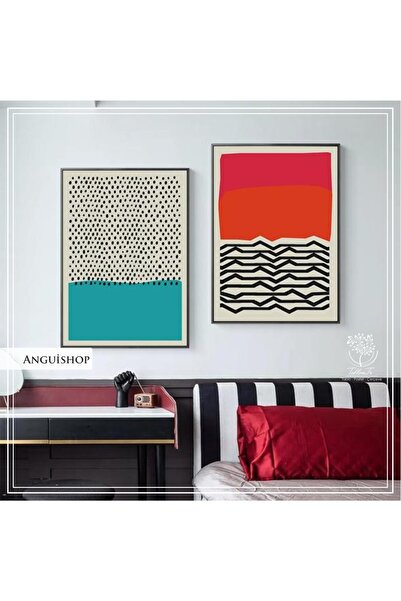 Tablomtr Metal Çerçeveli Gerçek Camlı Tablo Anguishop 2 liSet