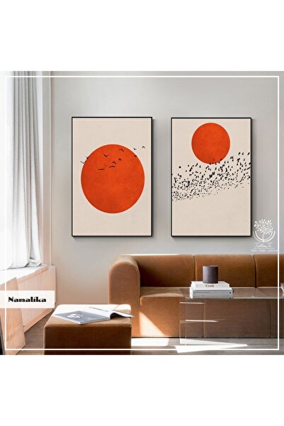 Tablomtr Metal Çerçeveli Gerçek Camlı Tablo Namalika 2li Set