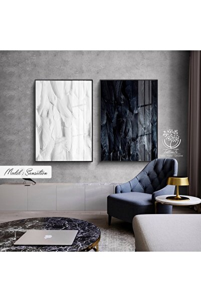 Tablomtr Metal Çerçeveli Gerçek Camlı Tablo Sansation 2 Li Set