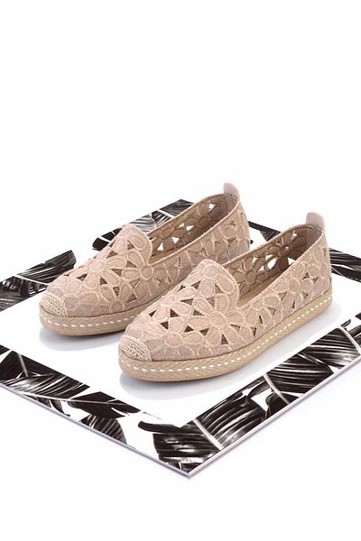 Bambi Γυναικείες εσπαντρίγιες από ύφασμα Mink K 01117992304