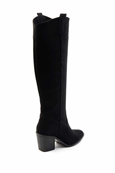 Bambi Siyah Kadın Çizme K03192183502