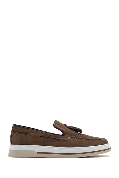 Derimod Men's Mink Suede Genuine Leather Casual Penny Loafer Shoes Casual Daily Shoes 25Sfd680410