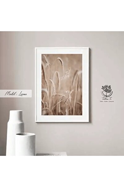 Tablomtr Metal Çerçeveli Gerçek Camlı Tablo Leona 1li Set