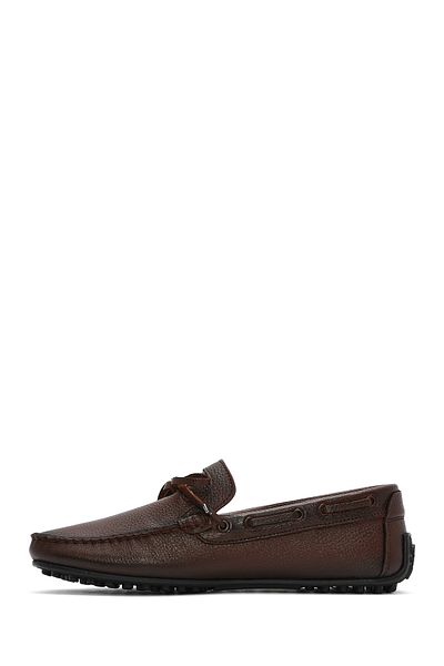Derimod Men's Brown Genuine Leather Casual Penny Loafer Shoes Casual Daily Shoes 25Sfd7548Ft