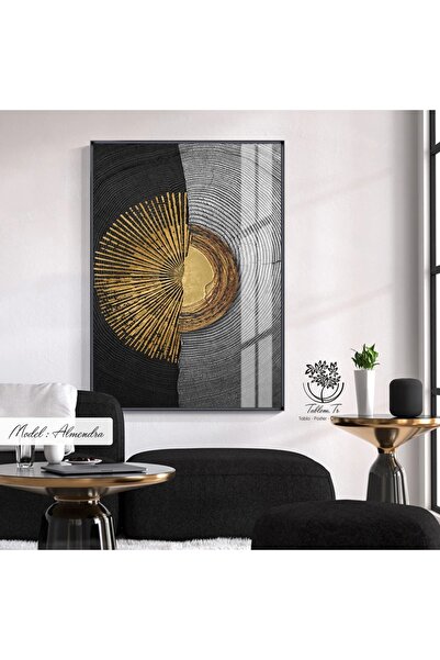 Tablomtr Metal Çerçeveli Gerçek Camlı Tablo Almendra 1li Set