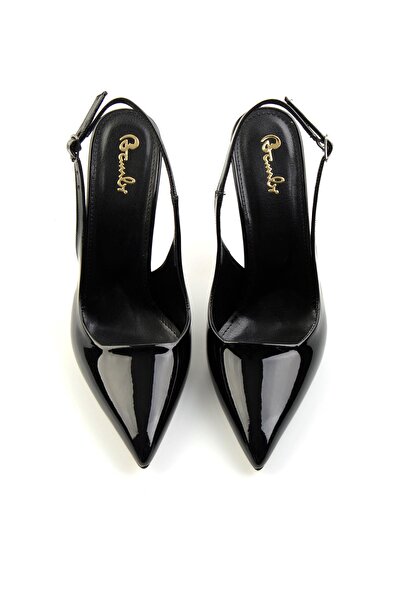 Bambi Siyah Kadın Klasik Topuklu Ayakkabı K01231437808