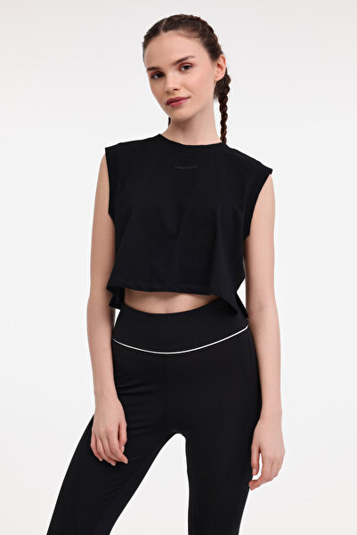 lumberjack WL AMOU 11PRF-530 5FX Μαύρο γυναικείο κοντομάνικο μπλουζάκι