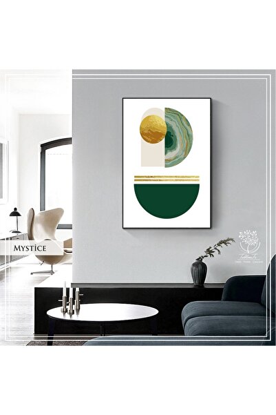 Tablomtr Metal Çerçeveli Gerçek Camlı Tablo Mystice TekliSet