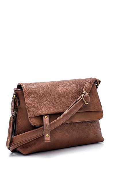 Derimod Women's Camel Long Strap Crossbody Bag 25Sbd2430Ft