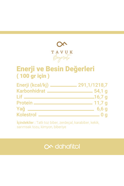 Dahafitol Tavuk Baharatı 100 Gr