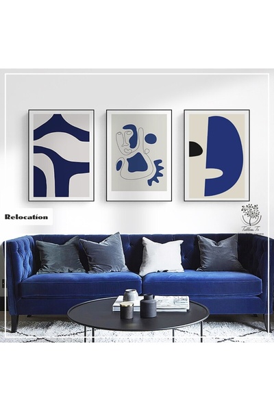 Tablomtr Metal Çerçeveli Gerçek Camlı Tablo Relocation 3333 Lü Set