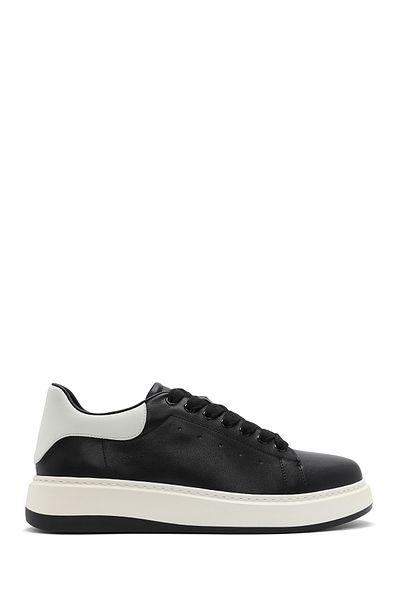 Derimod Men's Black Lace-Up Leather Sneaker 25Sfd691818