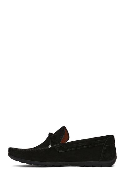 Derimod Men's Black Suede Genuine Leather Casual Penny Loafer Shoes Casual Daily Shoes 25Sfd754310