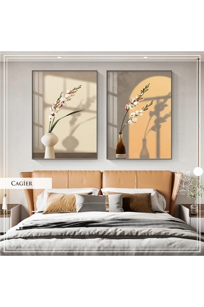 Tablomtr Metal Çerçeveli Gerçek Camlı Tablo CagierS 2 liSet