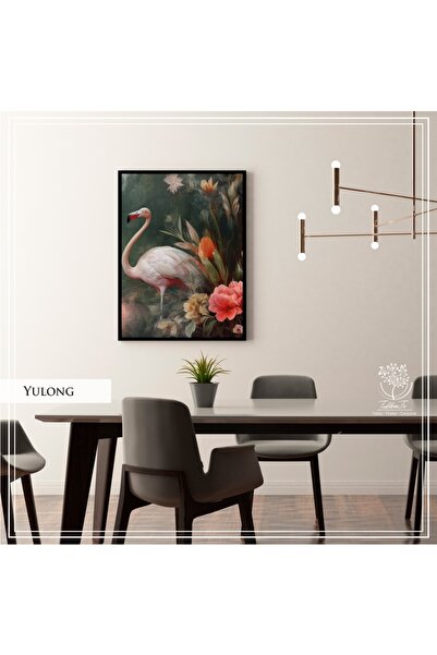 Real Glass Painting Yulong Single Set with Metal Frame