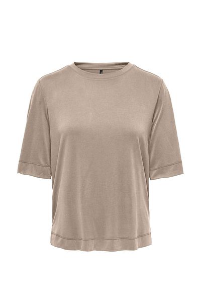 ONLY Onlhannah S/S O-Neck Top Gray Women's Short Sleeve T-Shirt