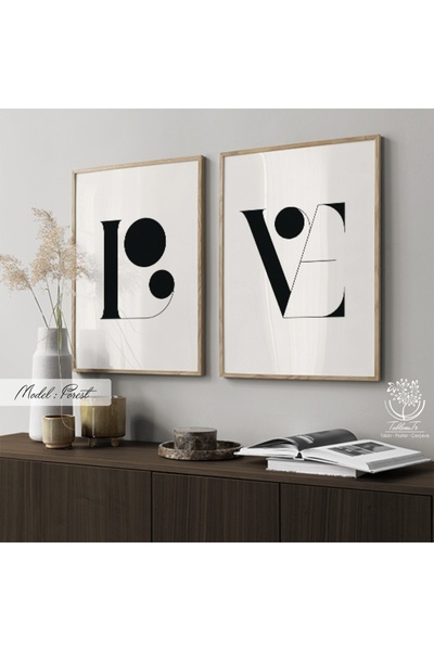 Tablomtr Metal Çerçeveli Gerçek Camlı Tablo Forest 2 Li Set