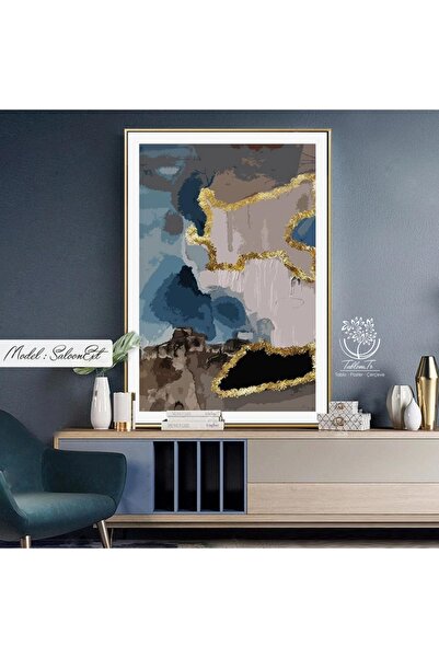 Tablomtr Metal Çerçeveli Gerçek Camlı Tablo Saloonext 1li Set