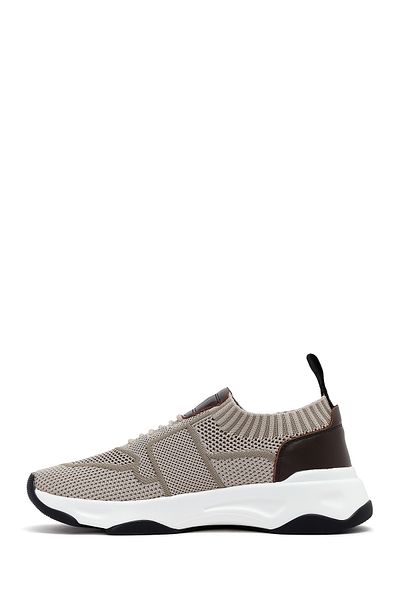 Derimod Zero Men's Beige Thick Sole Fabric Sneaker 25Sfd69206F