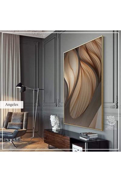 Tablomtr Metal Çerçeveli Gerçek Camlı Tablo Angeles 1li Set