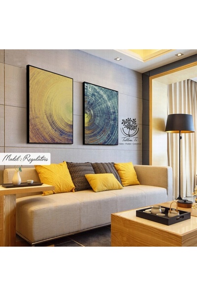 Tablomtr Metal Çerçeveli Gerçek Camlı Tablo Regulators 2 Li Set