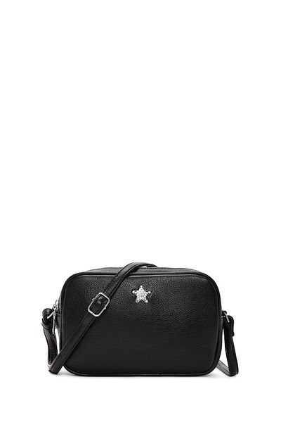 Derimod Women's Black Long Strap Crossbody Bag 25Sbd 280418