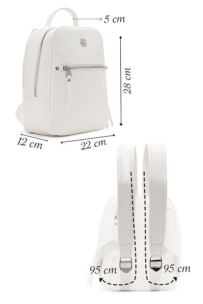 Derimod Women's Cream Backpack 25Sbd2450Ft