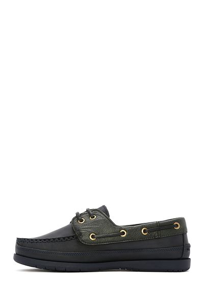 Derimod Pantofi pentru bărbați din piele verde din piele naturală Comfort Penny Loafer Pantofi casual zilnici 25sfd6607m2
