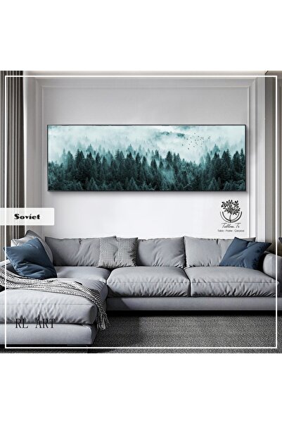 Tablomtr Metal Çerçeveli Camlı Soviet Tekli Dekoratif Tablo