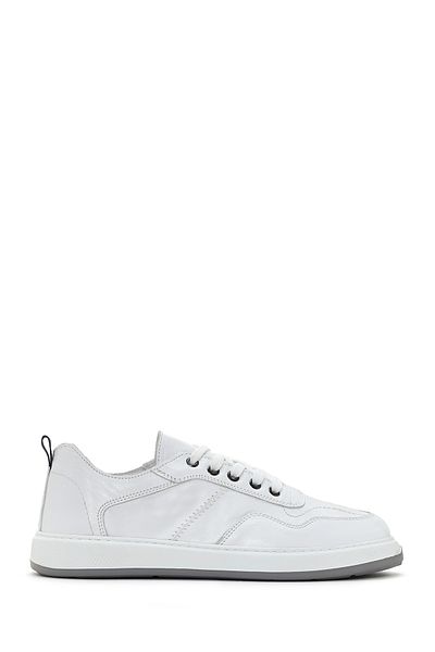 Derimod Men's White Lace-Up Leather Sneaker 25Sfd 707018