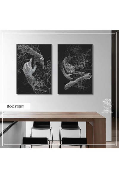 Tablomtr Metal Çerçeveli Gerçek Camlı Tablo BoosteryA 2 liSet