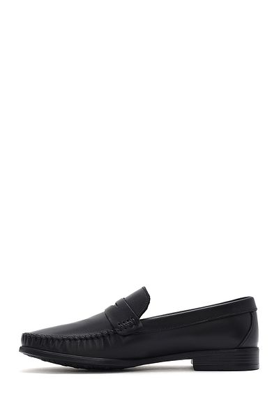 Derimod Men's Black Leather Genuine Leather Casual Penny Loafer Shoes Casual Daily Shoes 25Sfd754118