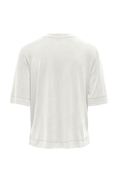 ONLY Onlhannah S/S O-Neck Top Off-White Women's Short Sleeve T-Shirt