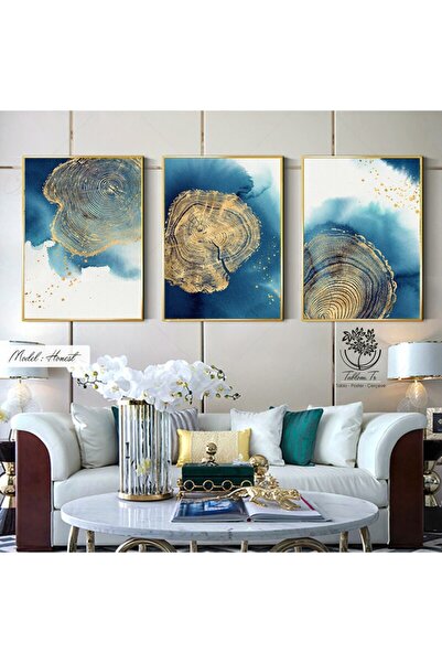 Tablomtr Metal Çerçeveli Gerçek Camlı Tablo Honest 3 Lü Set