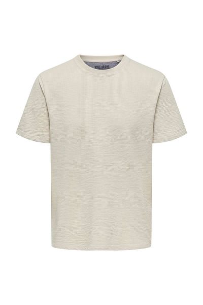 Only & Sons Ανδρικό μπεζ μπλουζάκι Kian (22028692-SLG)