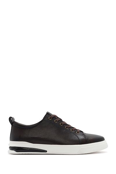 Derimod Men's Brown Lace-Up Leather Sneaker 25Sfd 692518