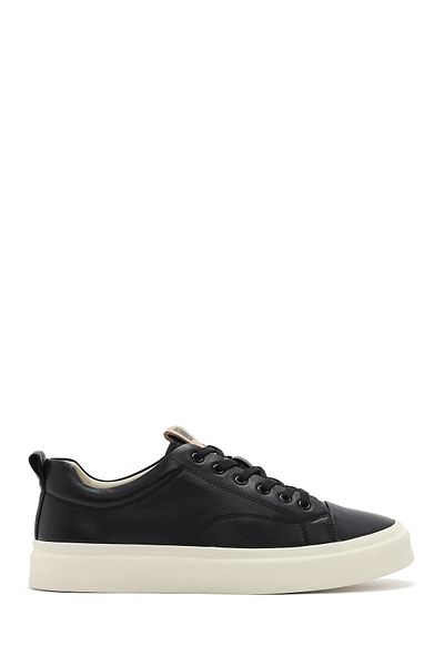 Derimod Men's Black Lace-Up Leather Sneaker 25Sfd 692718