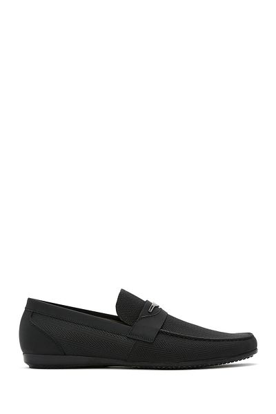 Derimod Bărbați din piele neagră din piele naturală pantofi casual penny loafer pantofi casual zilnic 25sfd6003v3