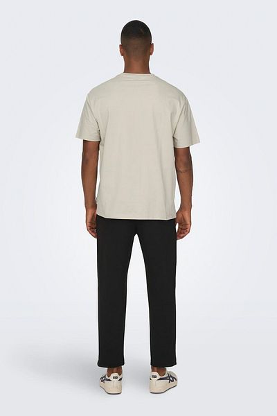 Only & Sons Μπλουζάκι Onsfred Lıfe Rlx Ss Tee N Kahverengi Erkek Kısa Kol