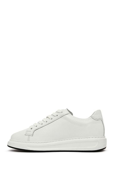 Derimod Men's White Lace-Up Leather Sneaker 25Sfd 640318