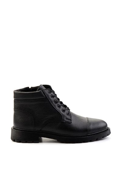 Bambi Black Floater Γνήσιο Δερμάτινο Ανδρικές Μπότες & Μποτάκια E02035721040