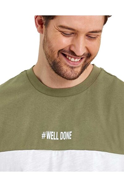 Adams Ανδρικό μπλουζάκι με στάμπα με κανονική εφαρμογή με λαιμόκοψη