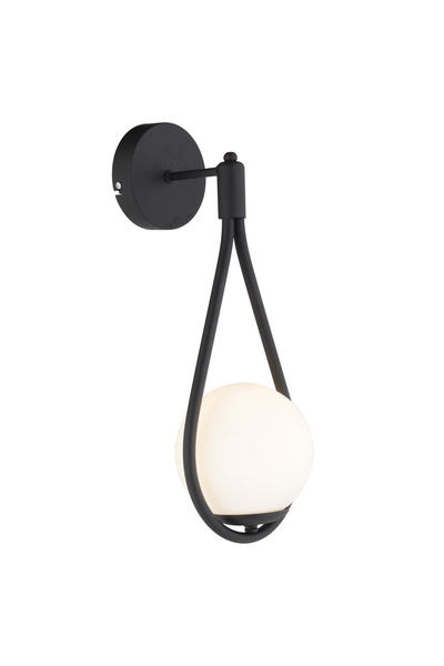 Apliqa Aplica HubRom, MIRZA 3539-01W-BL 20x40 cm 1xE27-60W Negru