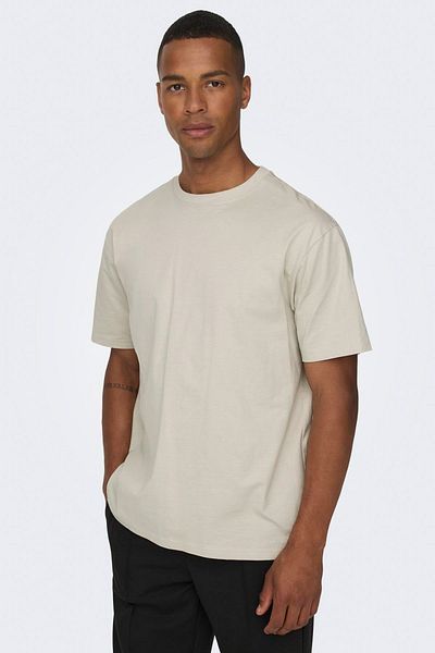 Only & Sons Μπλουζάκι Onsfred Lıfe Rlx Ss Tee N Kahverengi Erkek Kısa Kol